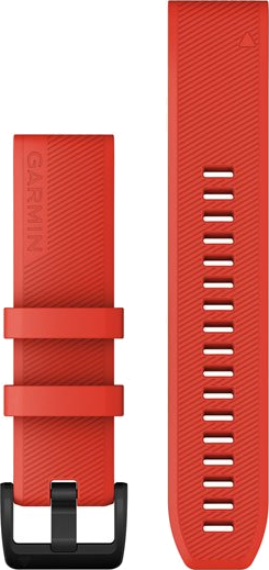 Garmin Silikon QuickFit® 22 Uhrenarmbänder Silikon Rot meliert" 010-12901-02" - rot meliert
