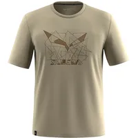 Salewa Eagle Geometric Kurzarm-t-shirt - Quicksand - XL