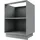 Feldmann-Wohnen Unterschrank Bonn 60 x 82 x 50 cm Grau