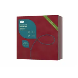 DUNI Dunisoft Serviette 40x40 cm 1/4F. bordeaux