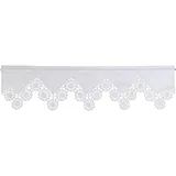 HOSSNER - ART OF HOME DECO Querbehang Stangendurchzug 120 x 50 cm Weiß 1 St