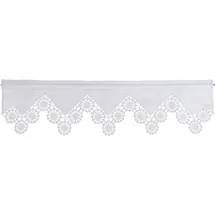 HOSSNER - ART OF HOME DECO Querbehang Stangendurchzug 120 x 50 cm Weiß 1 St