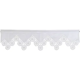 HOSSNER - ART OF HOME DECO Querbehang Stangendurchzug 120 x 50 cm Weiß 1 St