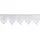 HOSSNER - ART OF HOME DECO Querbehang Stangendurchzug 120 x 50 cm Weiß 1 St