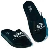 Alpha Industries Alpha Industries Accessoires - Beachwear Alpha Slider Bequeme Badeslipper für Herren Slipper, Black, 36 EU