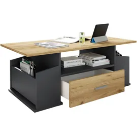 VCM Couchtisch Junata Braun Eiche 110 x 44 x 52 cm