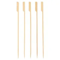 Papstar Grillbesteck Grill-Spieße 25 cm Bambus transparent