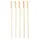 Papstar Grillbesteck Grill-Spieße 25 cm Bambus transparent