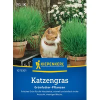 Kiepenkerl Katzengrassamen Frischgrün Mischung 1073301 - frisches Grün - schnell und einfach - niedriger Wuchs - Gräser, Pflanzensamen, Saatgut
