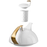 Rosenthal Teekanne TAC Gropius Skin Gold Teekanne 4tlg. bunt|weiß