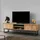 Dmora Themis TV-Lowboard 180x40x50 cm Schwarz/Eiche Holz/Metall