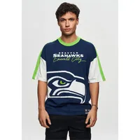 Recovered Seattle Cut and Sew Oversized NFL T-Shirt -
