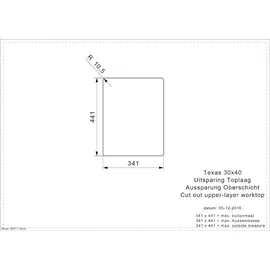 Reginox Texas 30 x 40 R10 Flacheinbauspüle