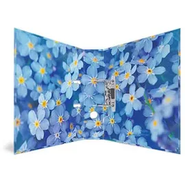 Herma Ordner Blue Flowers Motivordner 7,0 cm DIN A4