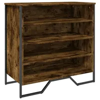 VidaXL Schuhregal Räuchereiche 80x38x78 cm Holzwerkstoff
