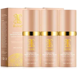 P-Beauty Sonnenschutzcreme SPF 50 Foundation mit UV-Schutz 3x30 g