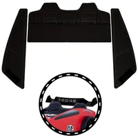 Coemo Autobett, 3-teiliges Polster-Set in Sportsitz-Optik für Autobett TURBO V2 schwarz