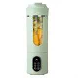 Tragbarer per USB wiederaufladbarer Mixer, persönlicher Smoothie-Maker, Entsafterbecher für Shakes und Saft, kompakte Reisegröße, leicht zu reinigen (Hellgrün)