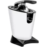 Elektrische Zitruspresse mit Hebel 650 W, Tropfschutzsystem, zwei abnehmbare Kegel, automatische Orangenpresse für große und kleine Zitrusfrüchte, elektrische Zitruspresse