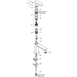 Hansgrohe Rebris S 80 Einhandmischer chrom 72503000