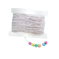 Baker Ross Weißes Gummiband (30m Spule) Gummiband für fantasievolle Schmuckkreationen