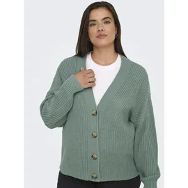 ONLY CARMAKOMA Carcarol Nice L/S Cardigan KNT Noos Grün S