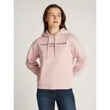 Tommy Hilfiger Damen Hoodie mit Logo, Rosa (Foggy Pink), XXL