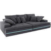 Mr. Couch Big-Sofa »Haiti«, wahlweise mit Kaltschaum (140kg Belastung/Sitz) und AquaClean-Stoff grau