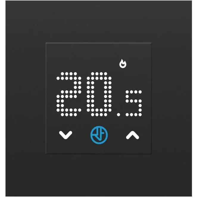 Finder Raumthermostat für Unterputzmontage, 0-38°C, AC 230V, 1 Wechsler, 5A, anthrazitgrau