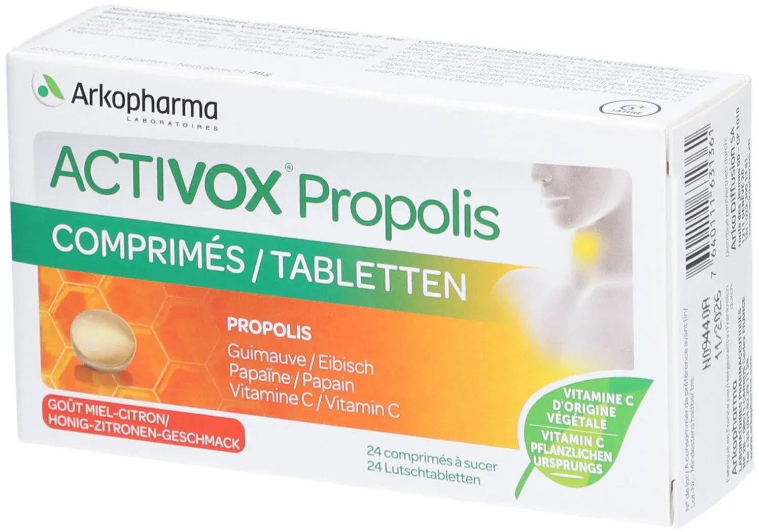 Activox Propolis Honig-Zitronen Lutschtabl 24 Stk