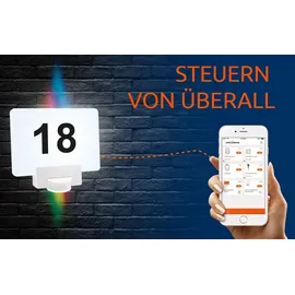 REV Ritter Link2Home WiFi LED Hausnummer-Leuchte 10W weiß