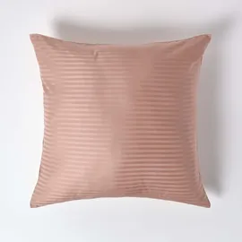 Homescapes Kissenbezug Gestreift 80 x 80 cm Taupe