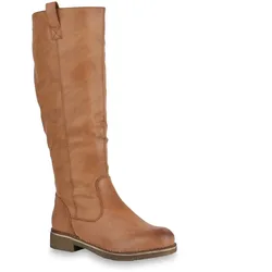 Damen Reiterstiefel in Hellbraun