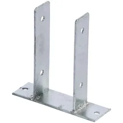 U-Pfostenträger zum Aufdübeln, feuerverzinkt 121 mm