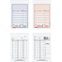 Herlitz Kassenblock mit Additionsblatt, mit fortlaufenden Nummern DIN A6 2 x 50 Blatt