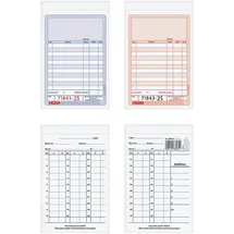 Herlitz Kassenblock mit Additionsblatt, mit fortlaufenden Nummern DIN A6 2 x 50 Blatt