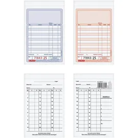 Herlitz Kassenblock mit Additionsblatt, mit fortlaufenden Nummern DIN A6 2 x 50 Blatt