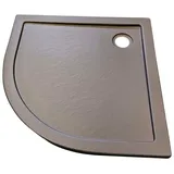 SANOTECHNIK Rundduschwanne SANOTECHNIK, grau, B:80cm H:4cm T:80cm, Duschwannen, mit Steineffekt, LxBxH: 80x80x4 cm