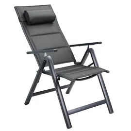 CASARIA Gartenstuhl Bern Premium 69 x 110 x 112,5 cm grau 2 St.