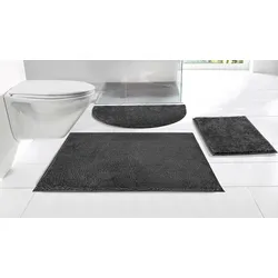 Badematte »Juna, Badteppich«, rutschhemmend beschichtet, fußbodenheizungsgeeignet-strapazierfähig, besonders weich, Badematten, unifarben, 10645932-4 anthrazit 1 St.