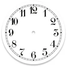 Selva Wanduhr Ø 20,2 cm Zifferblatt Aluminium weiß