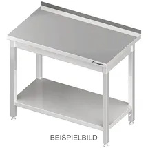 Stalgast Arbeitstisch mit Grundboden, 1400x700x850 mm, ohne Aufkantung, verschweißt
