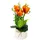 I.GE.A. Kunstblume Tulpen, I.GE.A., Höhe 32 cm, Im Topf aus Keramik Gesteck Künstliche Frühlingsblume orange