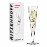 Ritzenhoff & Breker RITZENHOFF Champagnerglas New York Edition Champusflöte, Sektglas mit Motiv bunt - Made in Germany