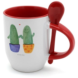 Mr. & Mrs. Panda Tasse Kaktus Liebe – Weiß – Geschenk, Verlobung, Tasse mit Spruch, Kaffeeta, Keramik weiß