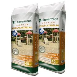 FLORAGARD Spielplatzbelag, Mulch, 2 x 40 Liter - braun