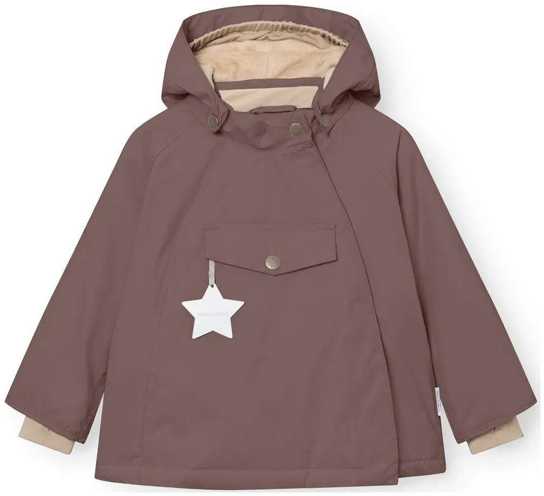 Mini a ture Matwang Fleece Lined Winter jacket. GRS peppercorn plum (4660) 2y