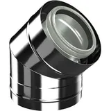 Bosch Abgaszubehör FC-CE80-45 Bogen konzentr. d:80/125, 45Gr Edelstahl