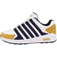 K-Swiss Herren Vista Trainer Sneaker, WHT/Navy/Honey Gold, 42 EU