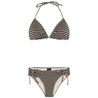 Protest Triangel-Bikini Damen Schwarz/Weiß 38